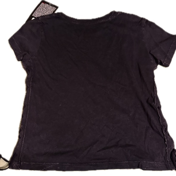 Affliction Live Fast High Speed Motors Lace Up Sides Short Sleeve Black Shirt XS - Picture 2 of 3